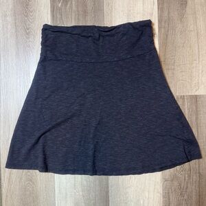 Toad&Co A-line Heathered Black Skirt